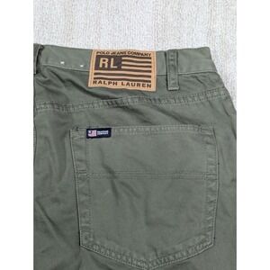 Ralph Lauren Polo Jeans Co. Women's Green Denim Pants Size 14 | 100% Cotton